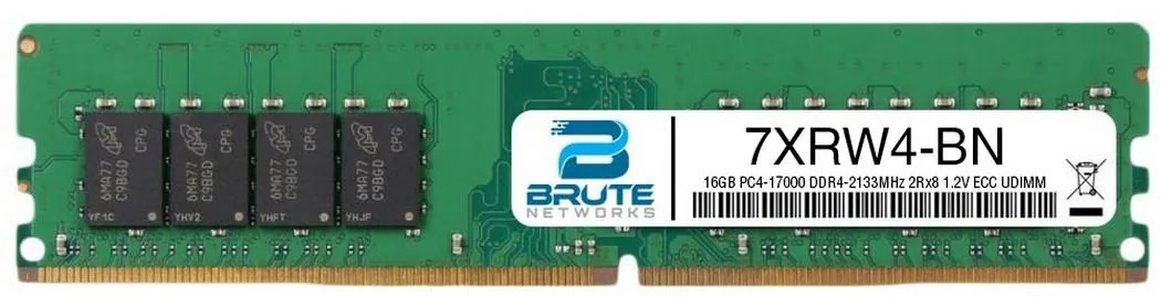 Brute Networks Brute Networks 16GB DDR4-2133 ECC UDIMM 2Rx8 1.2V CL15 — product photo