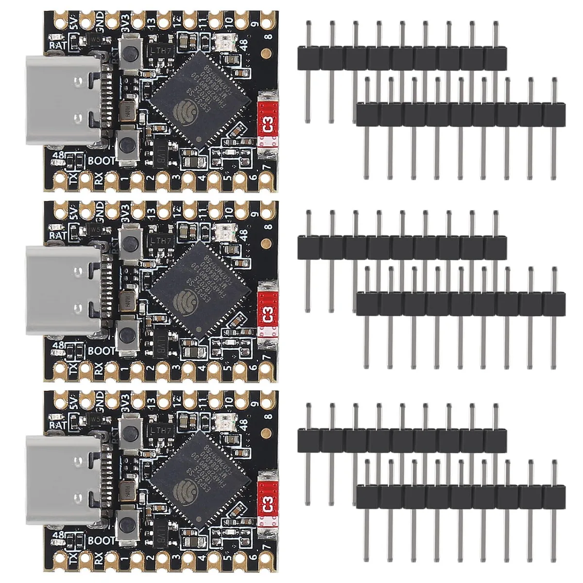 KEHIPI KEHIPI 3PCS Supermini ESP32-S3 Development Board 160MHz — product photo