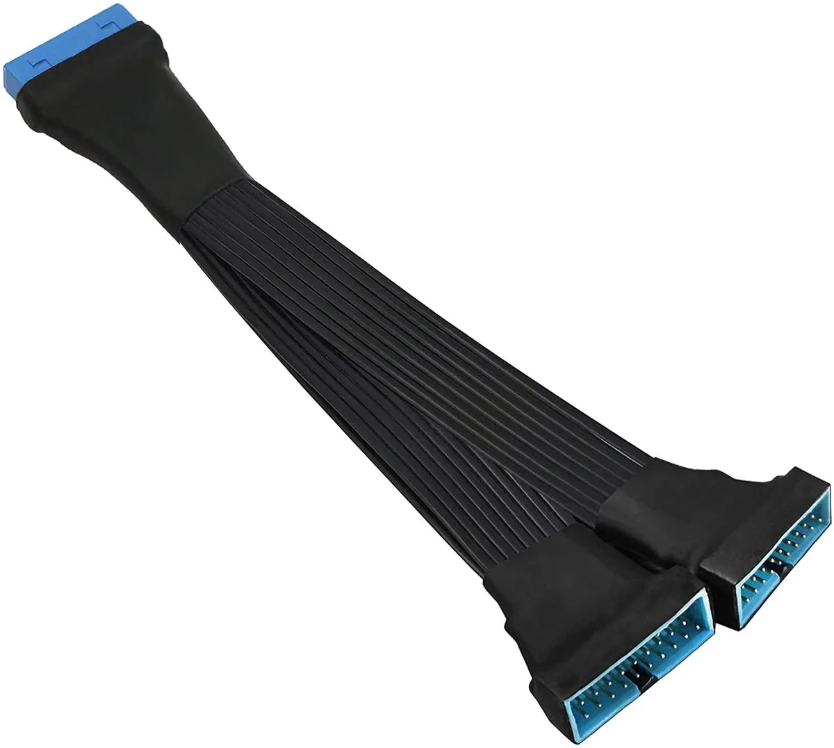 ETopSell ETopSell USB 3.0 19/20 Pin 1-to-2 Y Splitter Header Extension Cable 5.9 inch — product photo