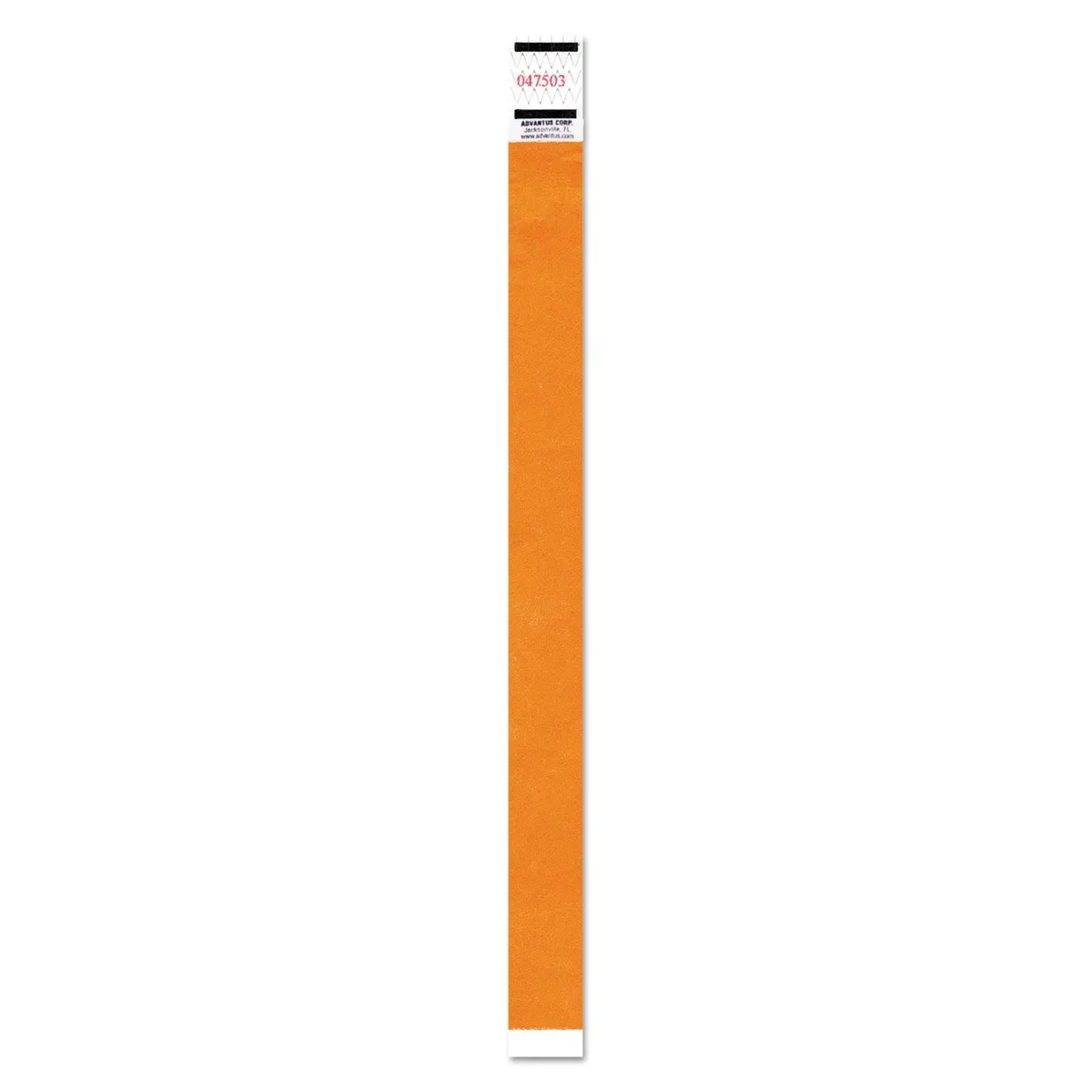 Advantus Advantus 91120 Neon Orange Tyvek Wristbands 500 Pack — product photo