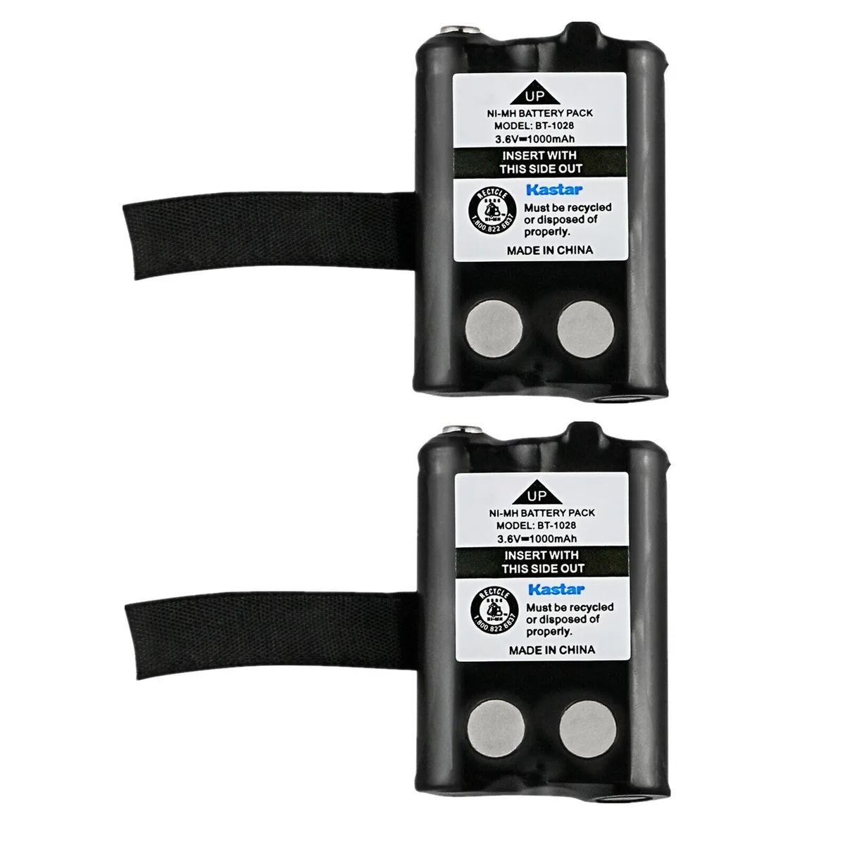 Kastar Kastar BT-1028 2-pack Ni-MH 3.6 V 1000 mAh camera battery — product photo