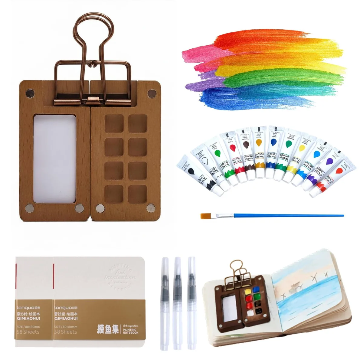  CANHAKELA WATER COLOR KIT-4 12 Colors Woodland 0.34 kg — product photo