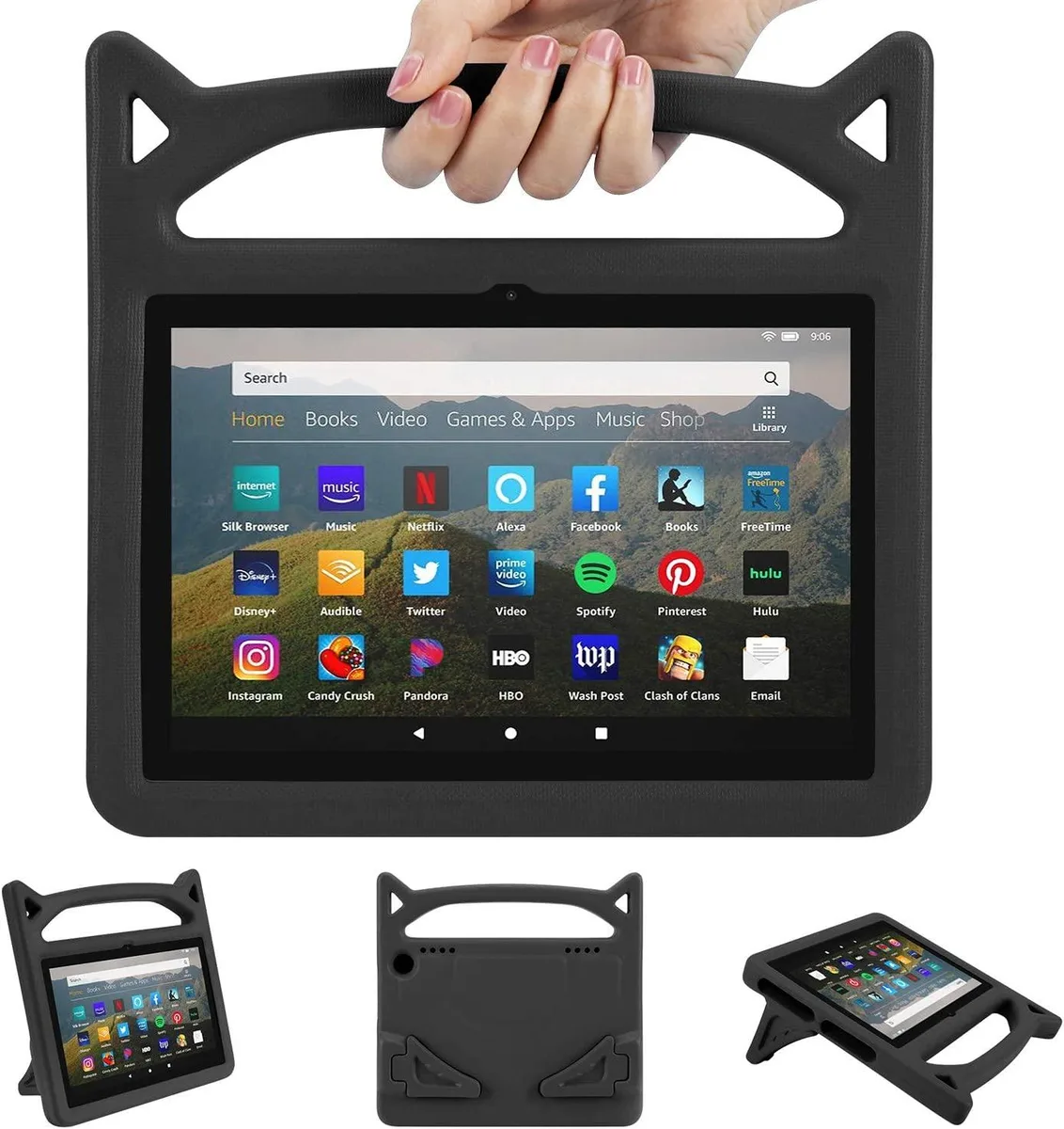 anicestore anicestore Galaxy Tab A11+/A9+ 11" EVA Case Black SM-X230/235/236/238/210/215/216/218 — product photo