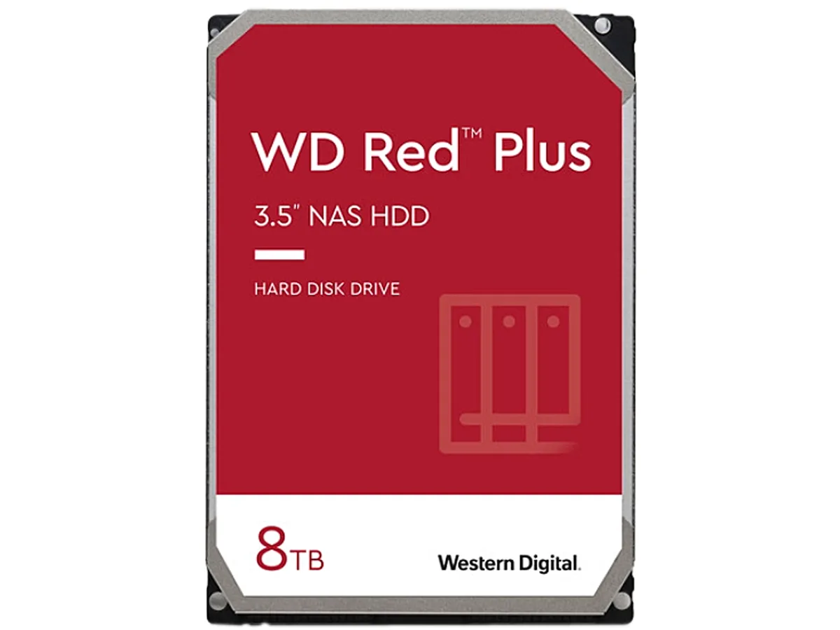 Western Digital Western Digital WD Red Plus 8TB internal hard drive WD80EFZX — product photo