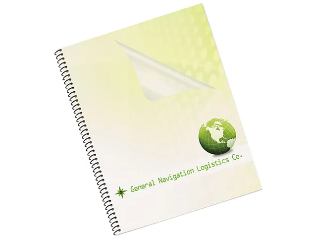 FELLOWES FELLOWES PET Binding Covers 11 x 8.5 Clear 7 mil — product photo