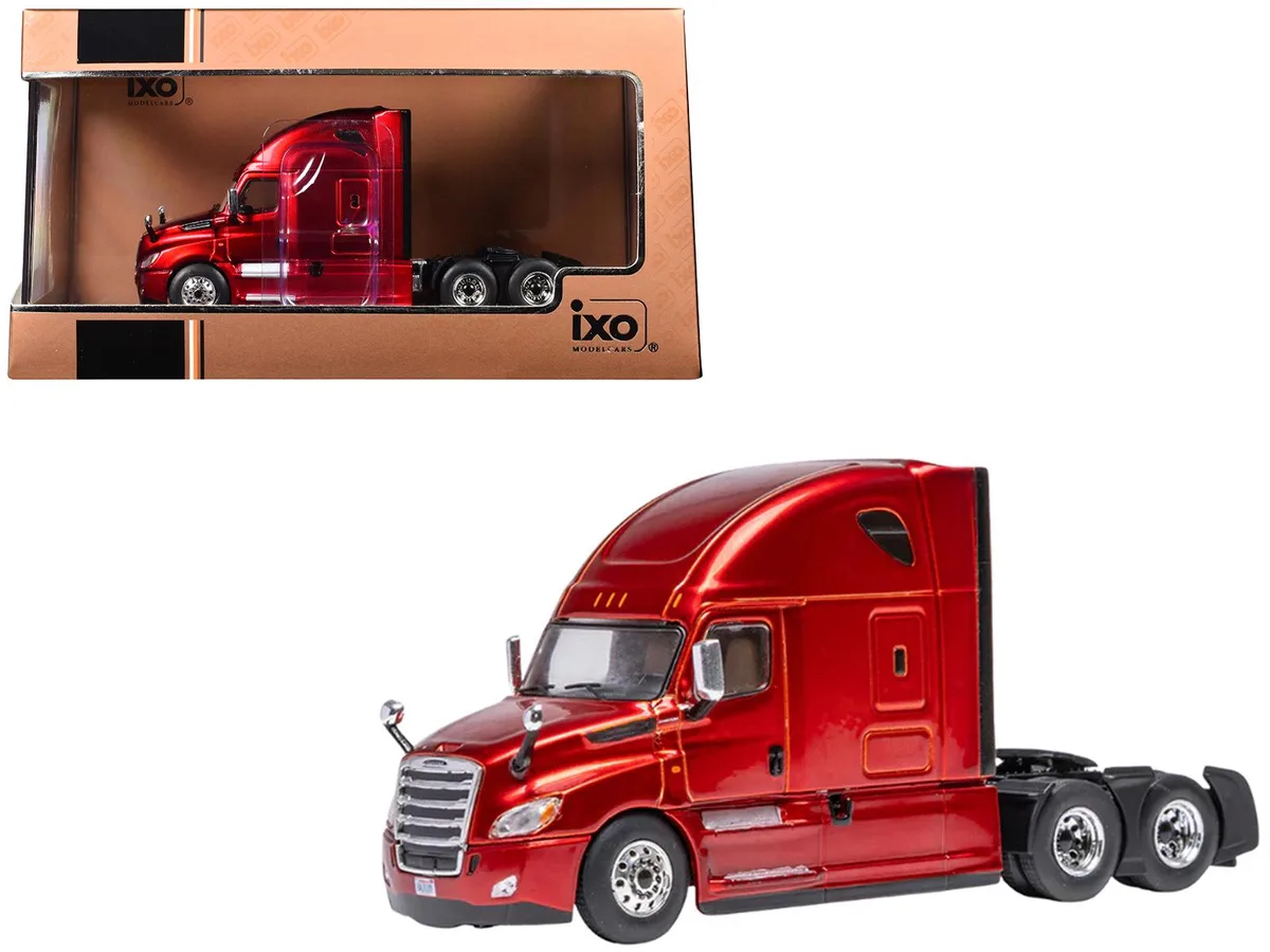 Ixo Models Ixo Models 2018 Freightliner Cascadia Truck Tractor Red Metallic 1/64 Diecast Hobby Collectible — product photo