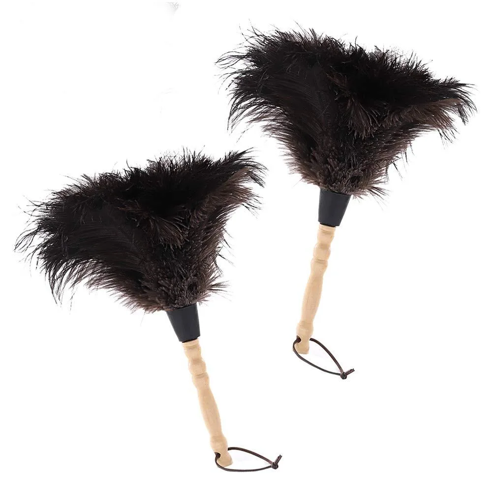 Natural Black Ostrich Feather Duster 2 Packs exterior care — product photo