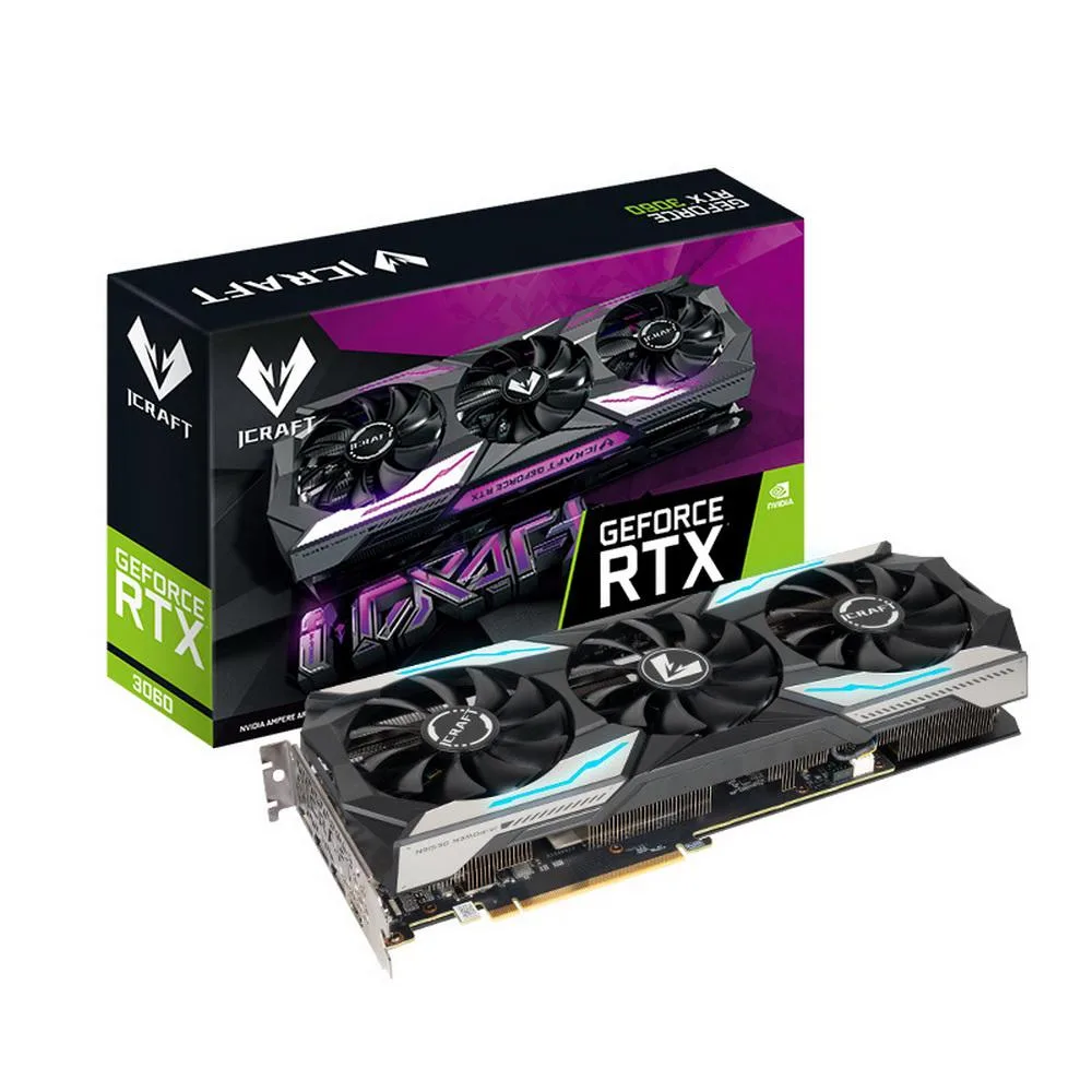 MAXSUN MAXSUN GeForce RTX 3060 iCraft OC Edition 12GB graphics card — product photo