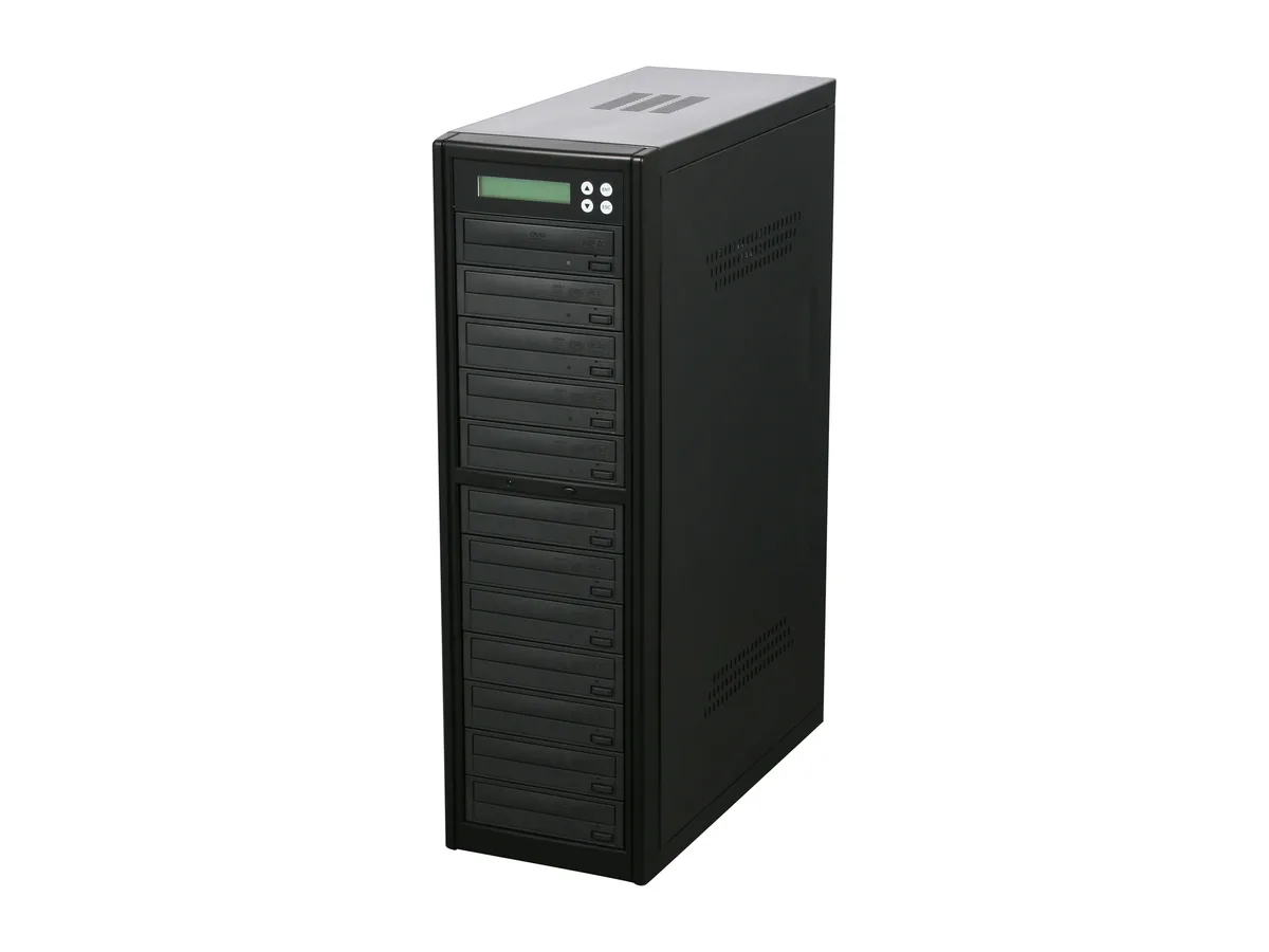 VinPower VinPower Econ-S11T-DVD-BK 1-to-11 DVD duplicator 24X DVD 48X CD 20x2 LCD SATA — product photo