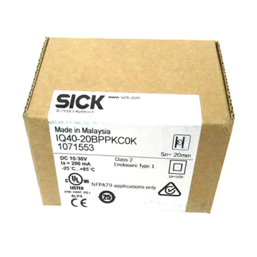 Sick Sick IQ40-20BPPKC0K Inductive Proximity Sensor PNP 20 mm 40x40x66 mm IP67 IP68 IP69K — product photo