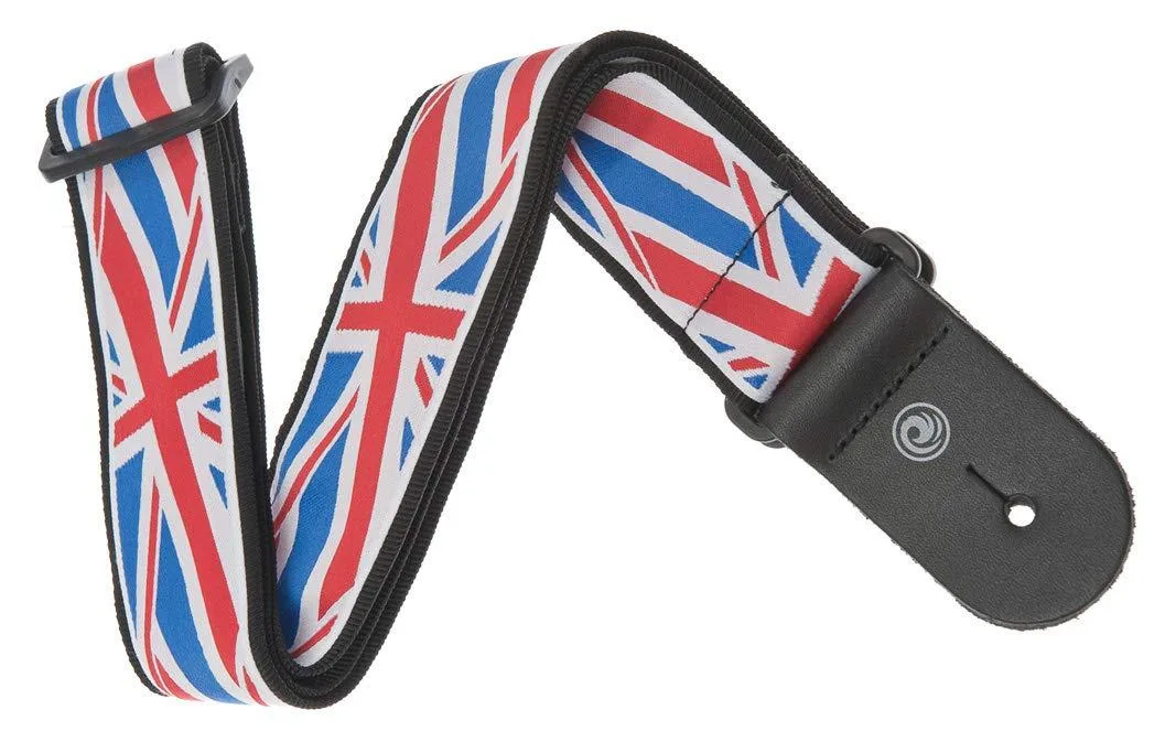 LORDWORLD LORDWORLD Union Jack Woven Guitar Strap 50mm 35-59.5 — product photo