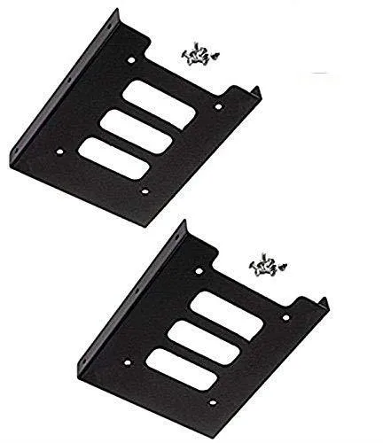iMBAPrice iMBAPrice 2.5" to 3.5" Bay Mounting Bracket Adapter Tray Kit (Pack of 2) — product photo