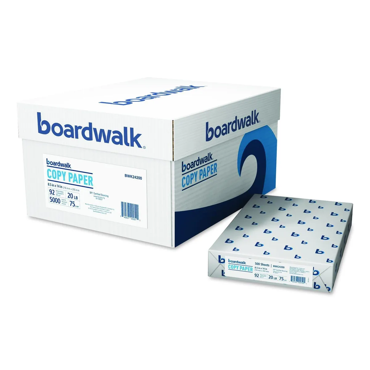 Boardwalk Boardwalk Legal Copy Paper 8.5 x 14 20 lb 92 Bright 10 Reams — product photo