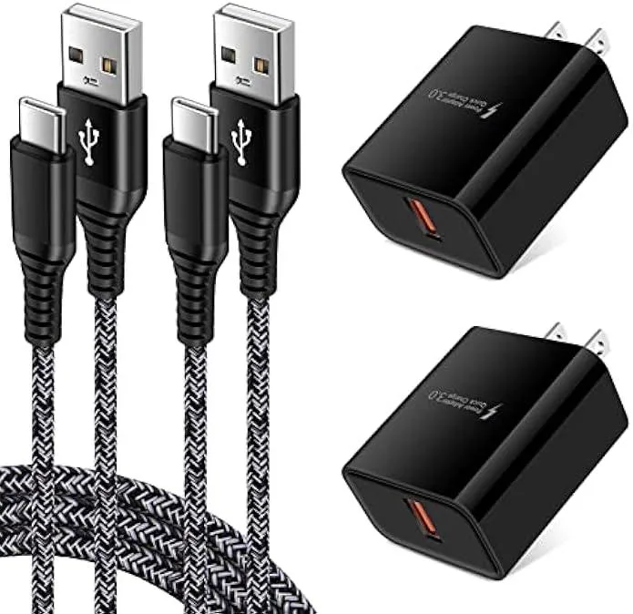 TAURKENAM TAURKENAM Adaptive Fast Charger Kit 18W QC 3.0 3ft USB-C Cable — product photo