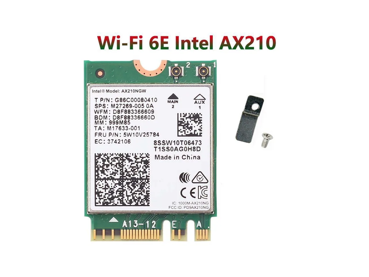Corn Electronics Corn Electronics AX210NGW Wi-Fi 6E Bluetooth 5.2 M.2 2230 Key E Wi-Fi adapter — product photo
