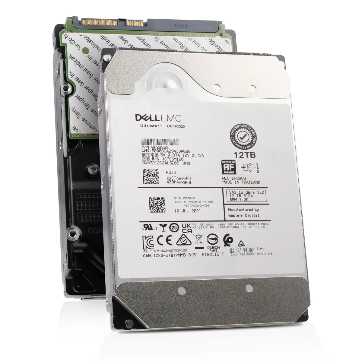 DELL DELL Ultrastar DC HC520 12TB 7200RPM SAS 3.5in laptop hard drive — product photo