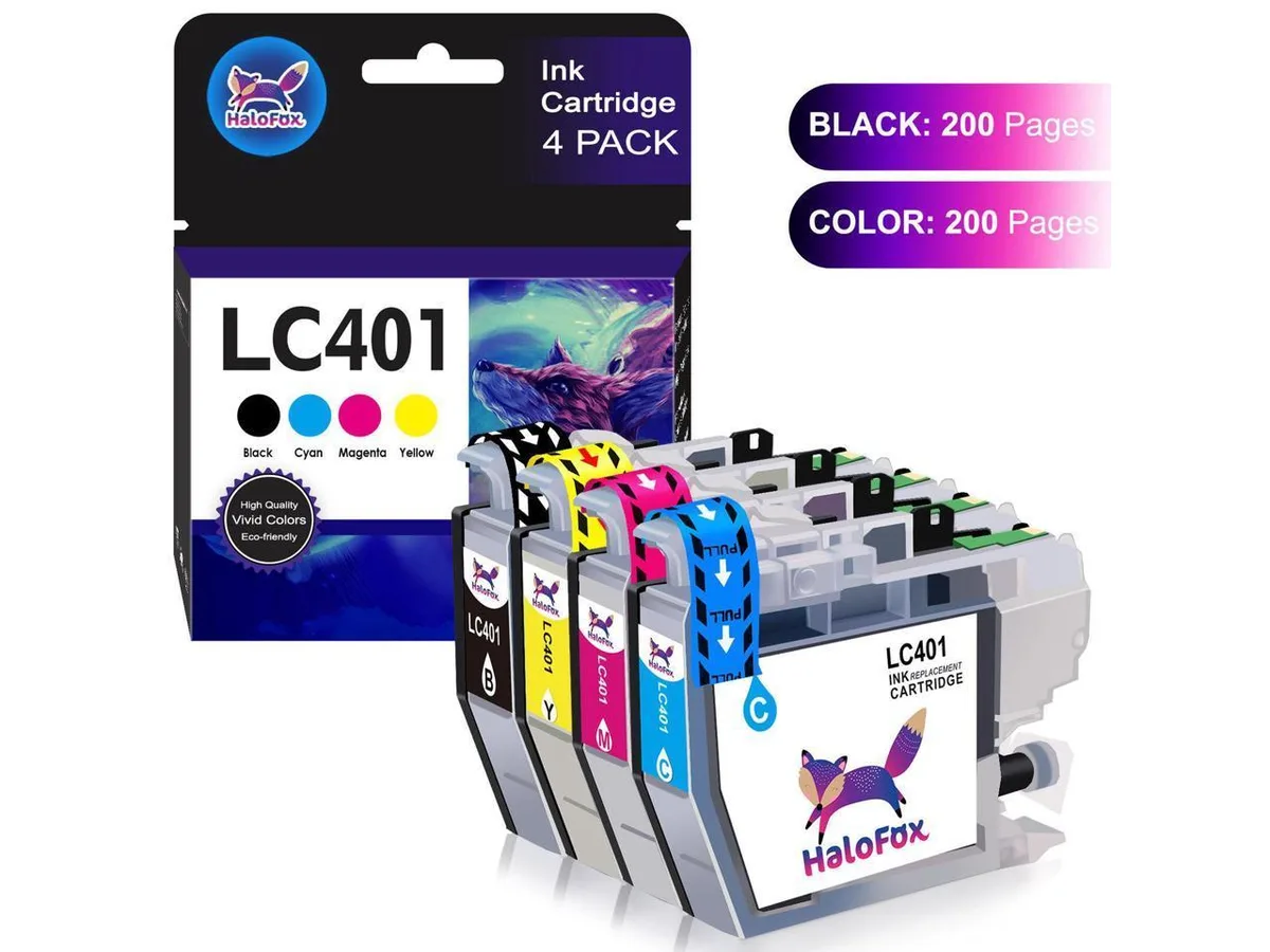 V4ink V4ink LC401 Ink Cartridge 4-Pack (Black, Cyan, Magenta, Yellow) — product photo