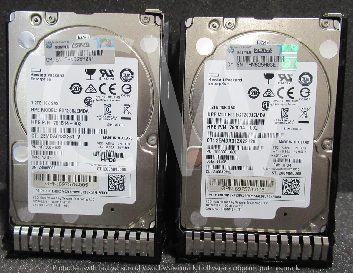 HP HP EG1200JEMDA 1.2TB 10000RPM SAS 2.5" internal hard drive — product photo