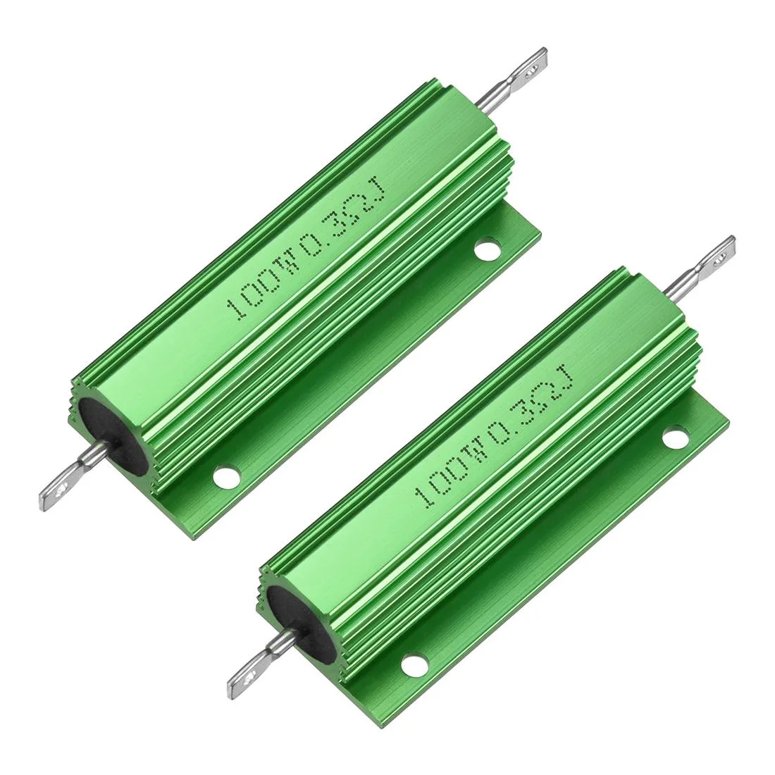 Unique-Bargains Unique-Bargains Aluminum Case Resistor 100W 0.3Ohm 59mm 2 Pcs — product photo