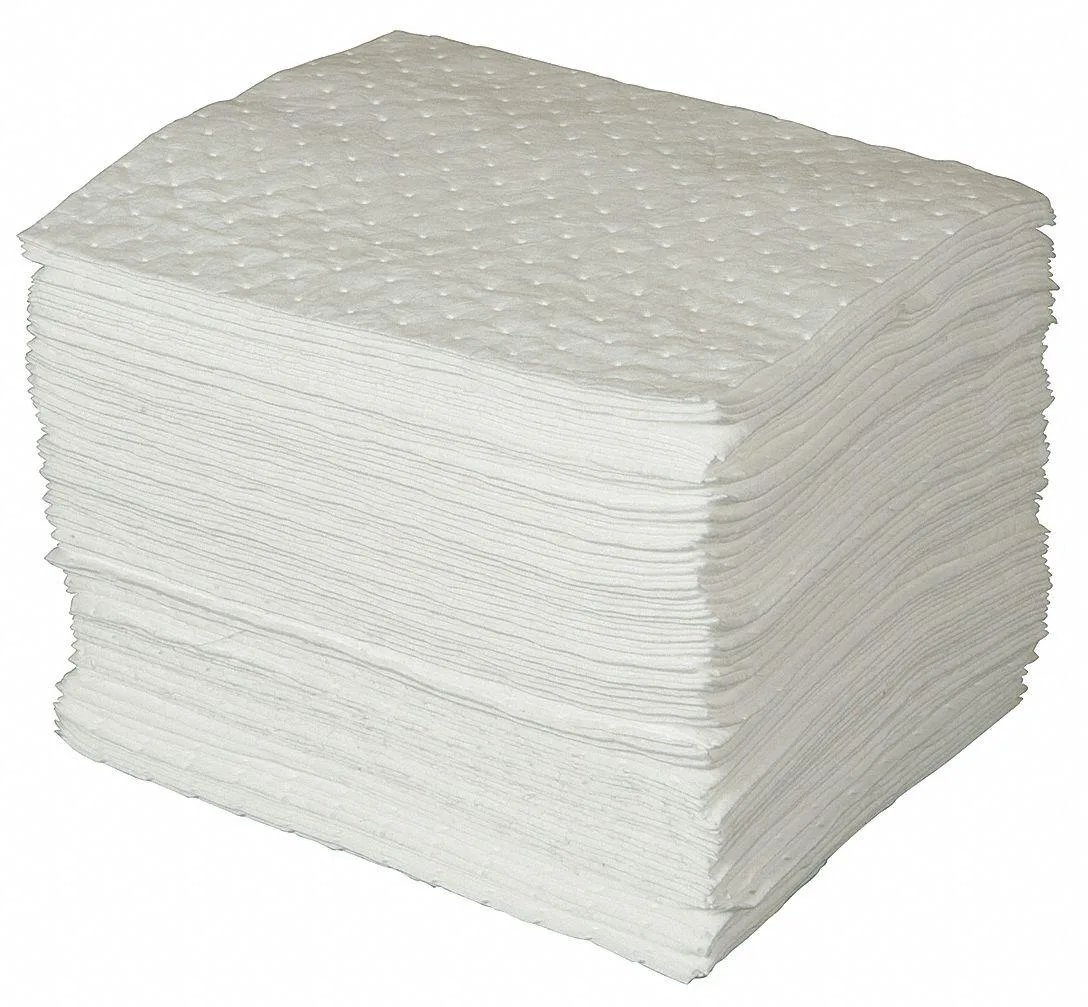 Brady Spc Absorbents Brady SPC500 Sorbent Pad 20 gal 15 x 19 in Oil White Polypropylene 100 pk — product photo