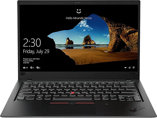 Lenovo Lenovo NE5-33651 X1 Carbon laptop i7-8650U 16GB 500GB 14.0" FHD — product photo