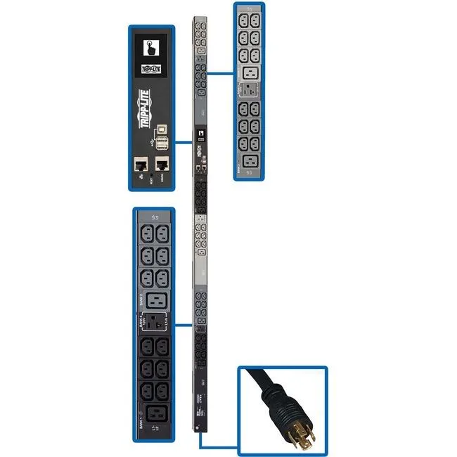 Tripp Lite Tripp Lite PDU3EVN6L2120 PDU 0U 208V 16A L21-20P 45 Outlets — product photo