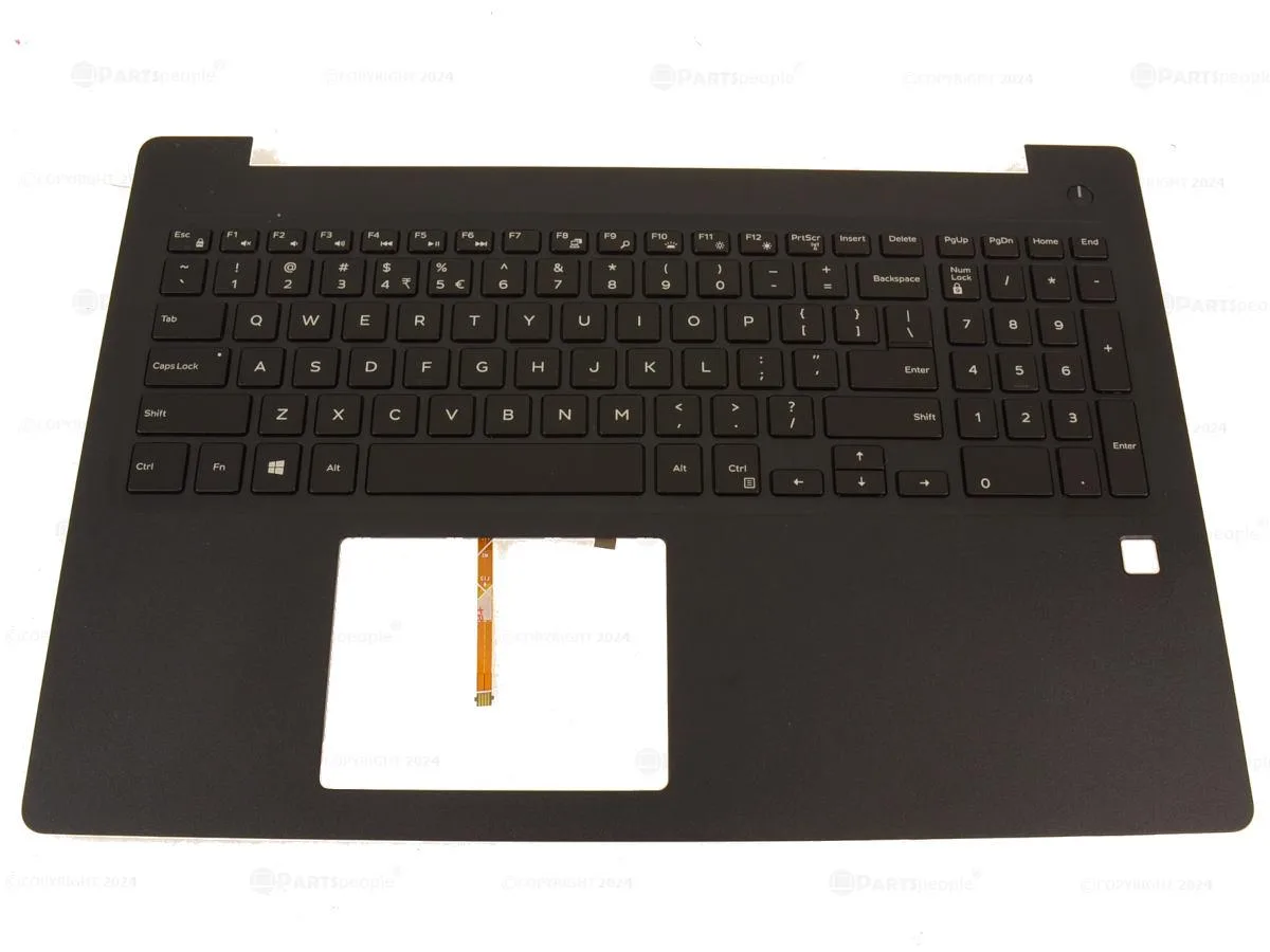 DELL DELL Latitude 3590 Palmrest Backlit US Intl Keyboard 74FRJ laptop replacement part — product photo