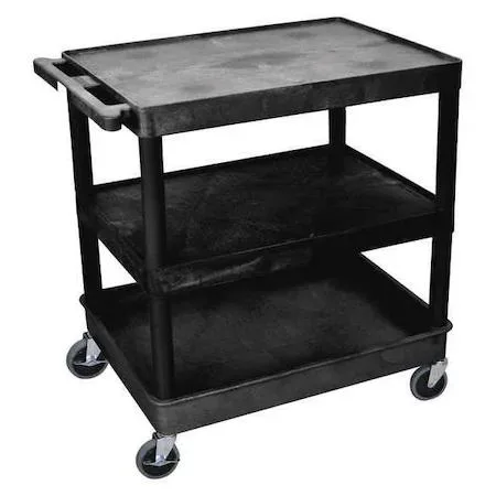 Luxor Furniture Luxor Furniture TC221-B 3 Shelf Tub Cart cleaning — product photo
