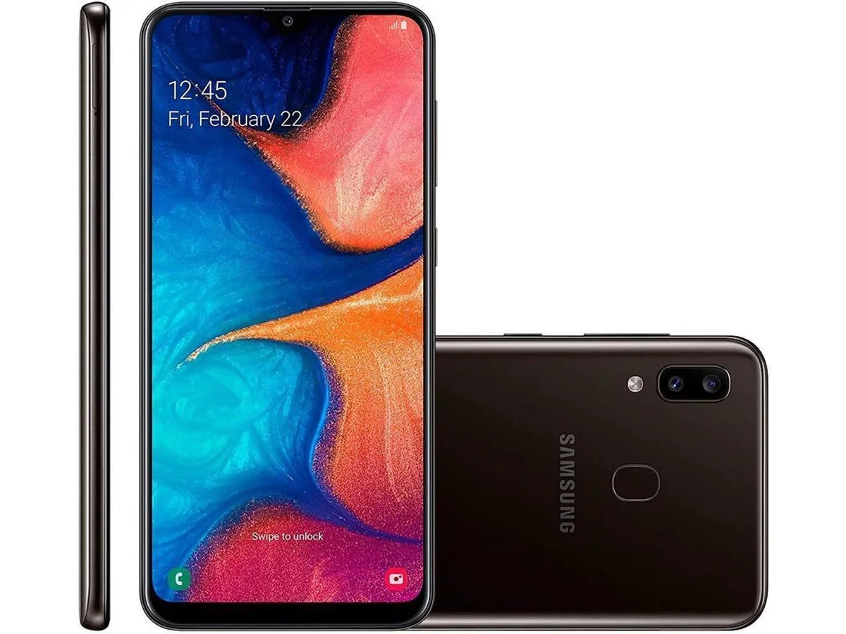 SAMSUNG Samsung Galaxy A20 S205U GSM 32GB Black — product photo