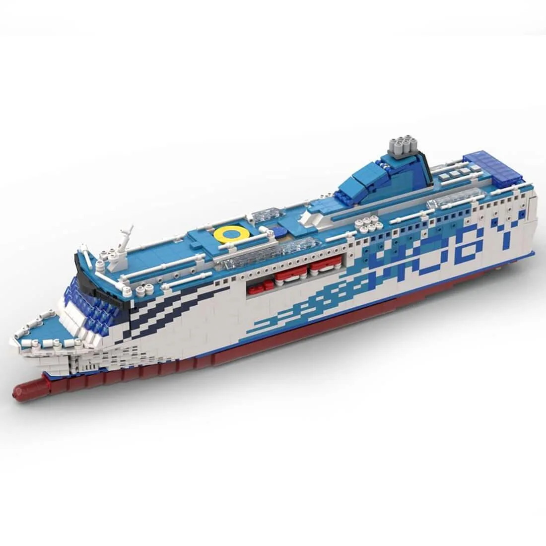 ZITIANYOUBUILD ZITIANYOUBUILD MOC-70745 Moby Aki Cruiseferry 2218 Parts 1:325 Scale — product photo