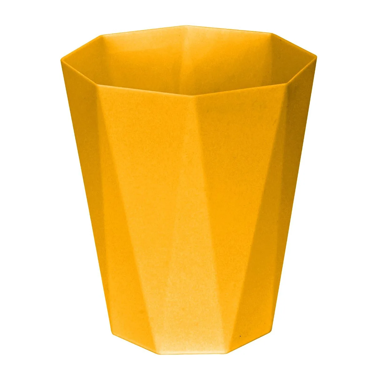  YIDUOZHH 6241011 1.8 Gallon Yellow Plastic Trash Can 12 Pack Grounds Maintenance — product photo