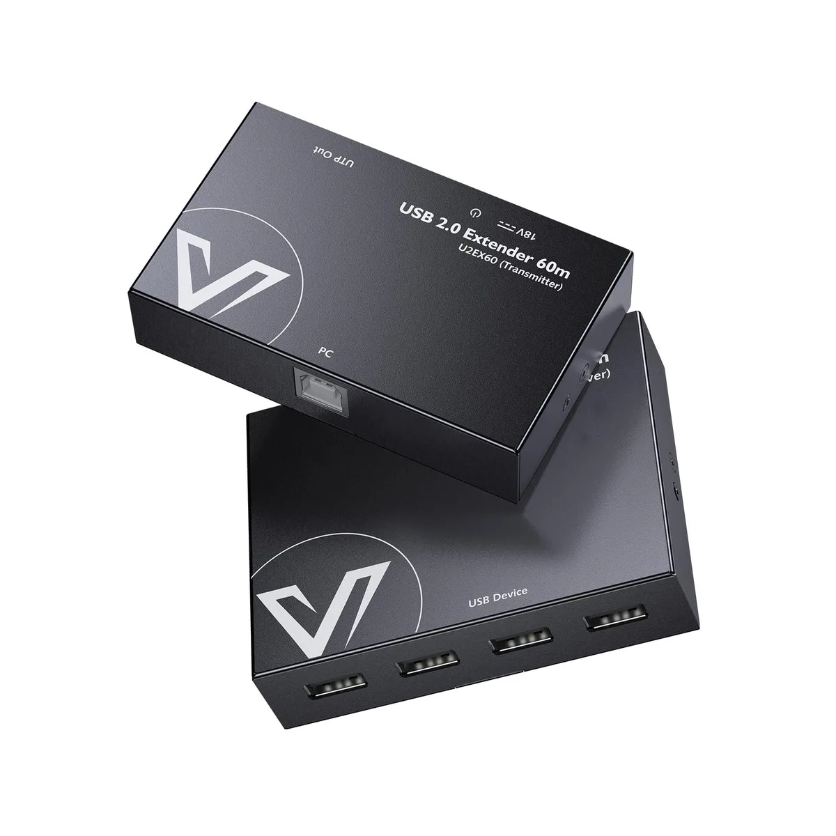 v AV Access v AV Access U2EX60 USB 2.0 extender over Ethernet 60 m 4 ports — product photo