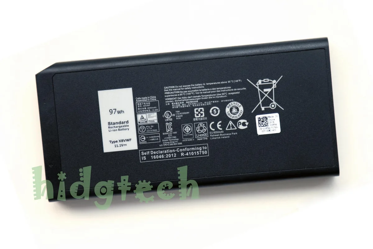 Beisite Beisite X8VWF 97Wh laptop battery for Dell Latitude 5404 5414 7404 7414 — product photo