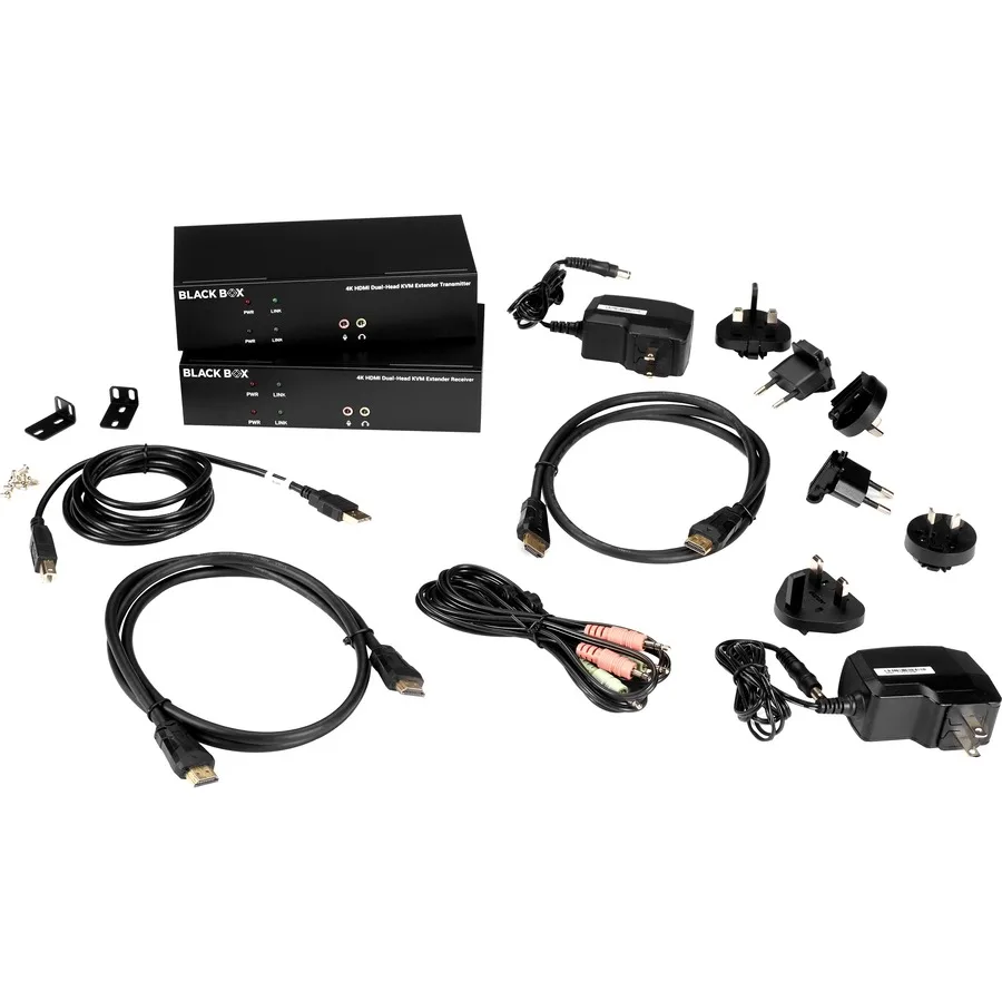 Black Box Corporation Black Box Corporation KVXLCHF200 Dual-Head HDMI KVM Fiber Extender 4K30 — product photo