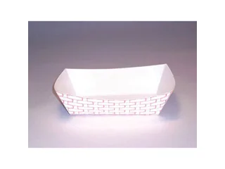 Boardwalk Boardwalk BWK 30LAG250 Paper Food Baskets 2.5lb Red/White 500/Carton cleaning — product photo