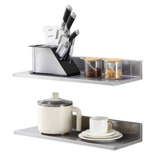 VEVOR VEVOR WMSL24 24" Stainless Steel Shelf with Backsplash 44 lbs — product photo