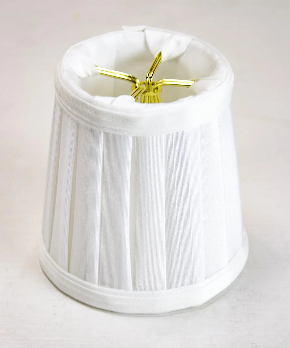 Home Concept Home Concept 3x4x4 White Pleated Clip-on Candelabra Shade — product photo