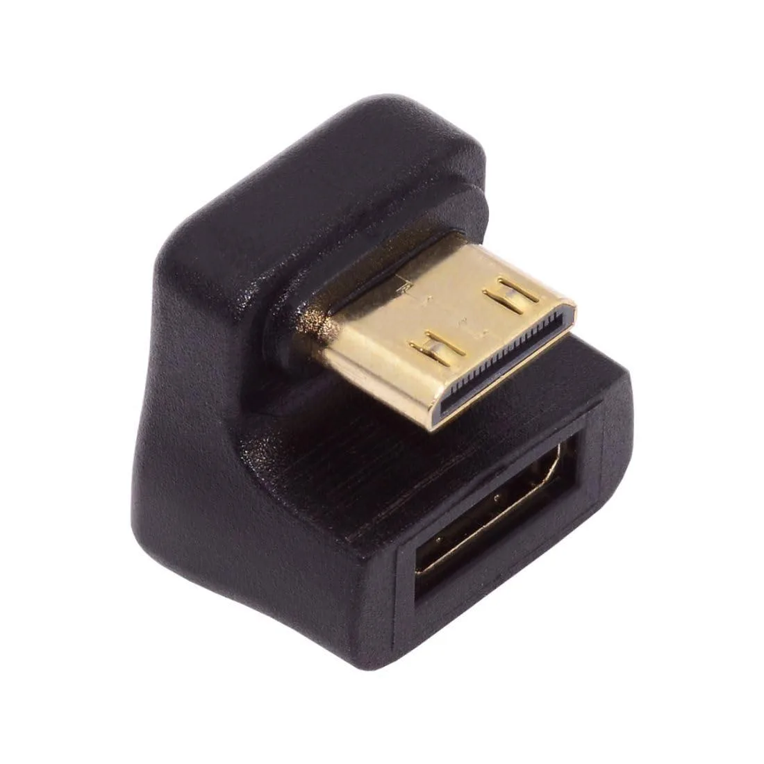 LORDWORLD LORDWORLD Mini HDMI Male to Female 180° UP Angled Adapter 8K 60Hz 4K 120Hz — product photo