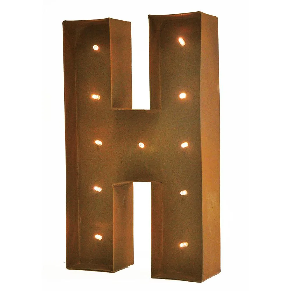 Vandue Corporation Vandue Corporation LED Glow Letter H 11" Brown-H — product photo