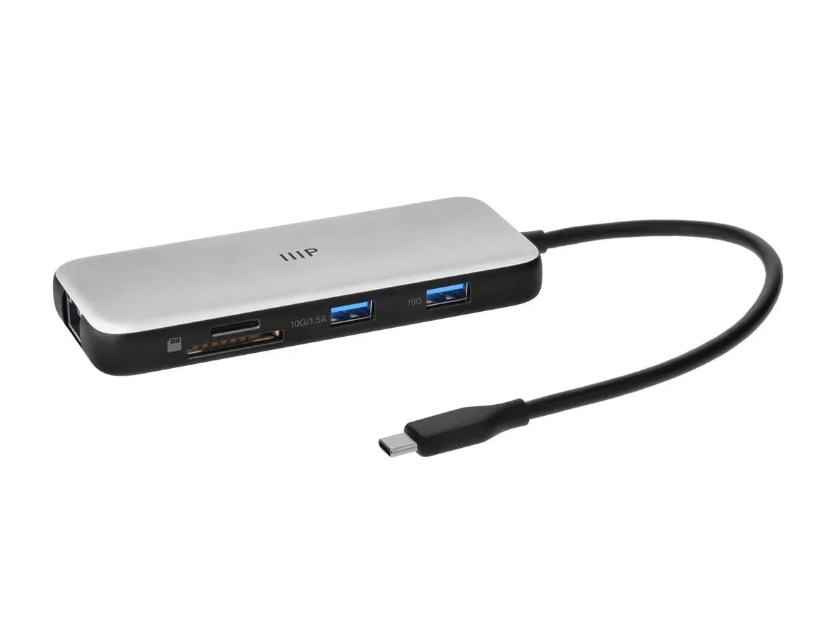 Monoprice Inc. Monoprice Inc. 144834 8-in-1 Dual-HDMI Docking Station — product photo