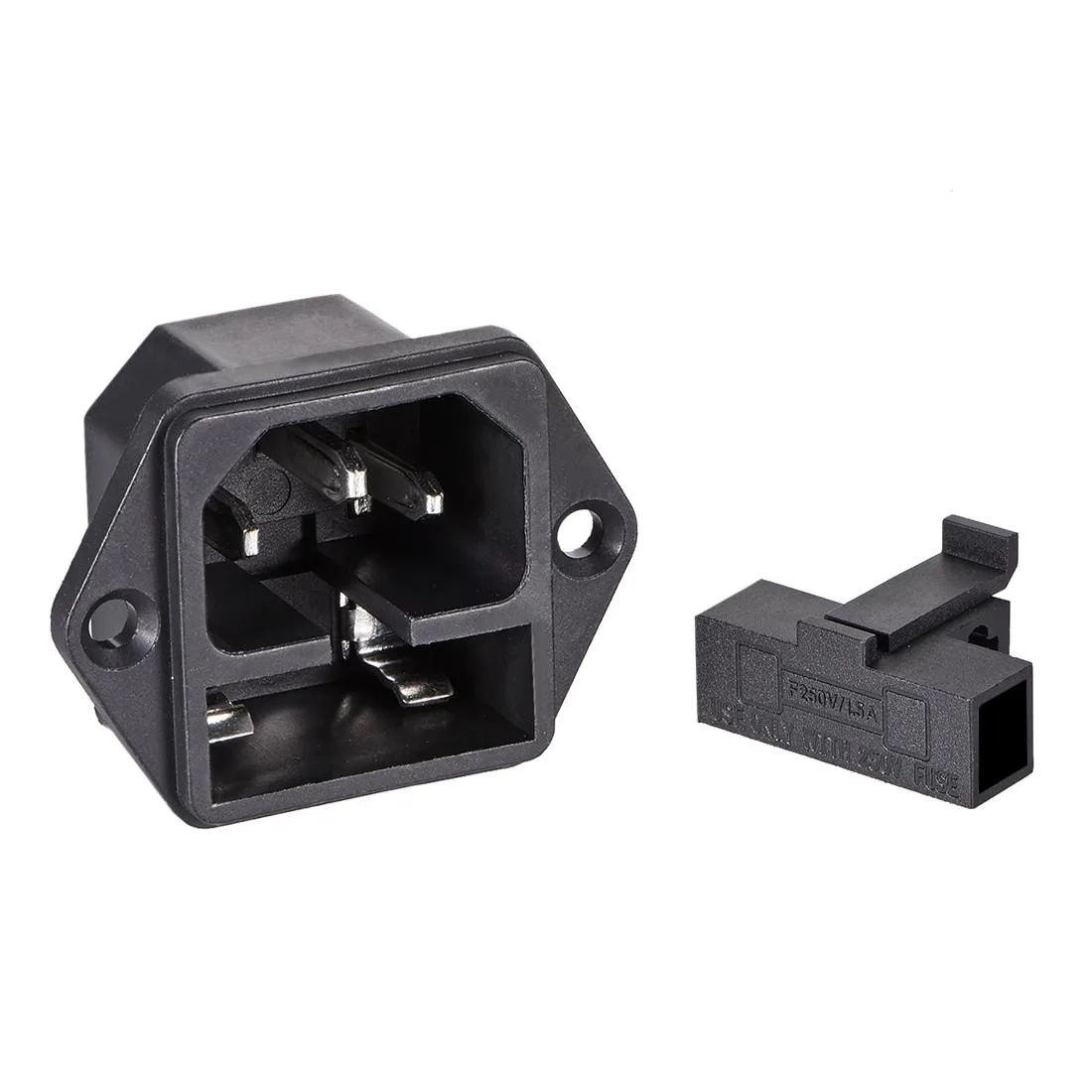 Unique-Bargains Unique-Bargains IEC C14 straight blade plug 250V 10A pack of 5 — product photo