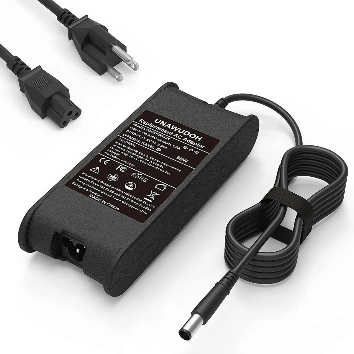 myVolts myVolts 65W 19.5V 3.34A AC Adapter 7.4*5.0mm for Dell Latitude Inspiron — product photo