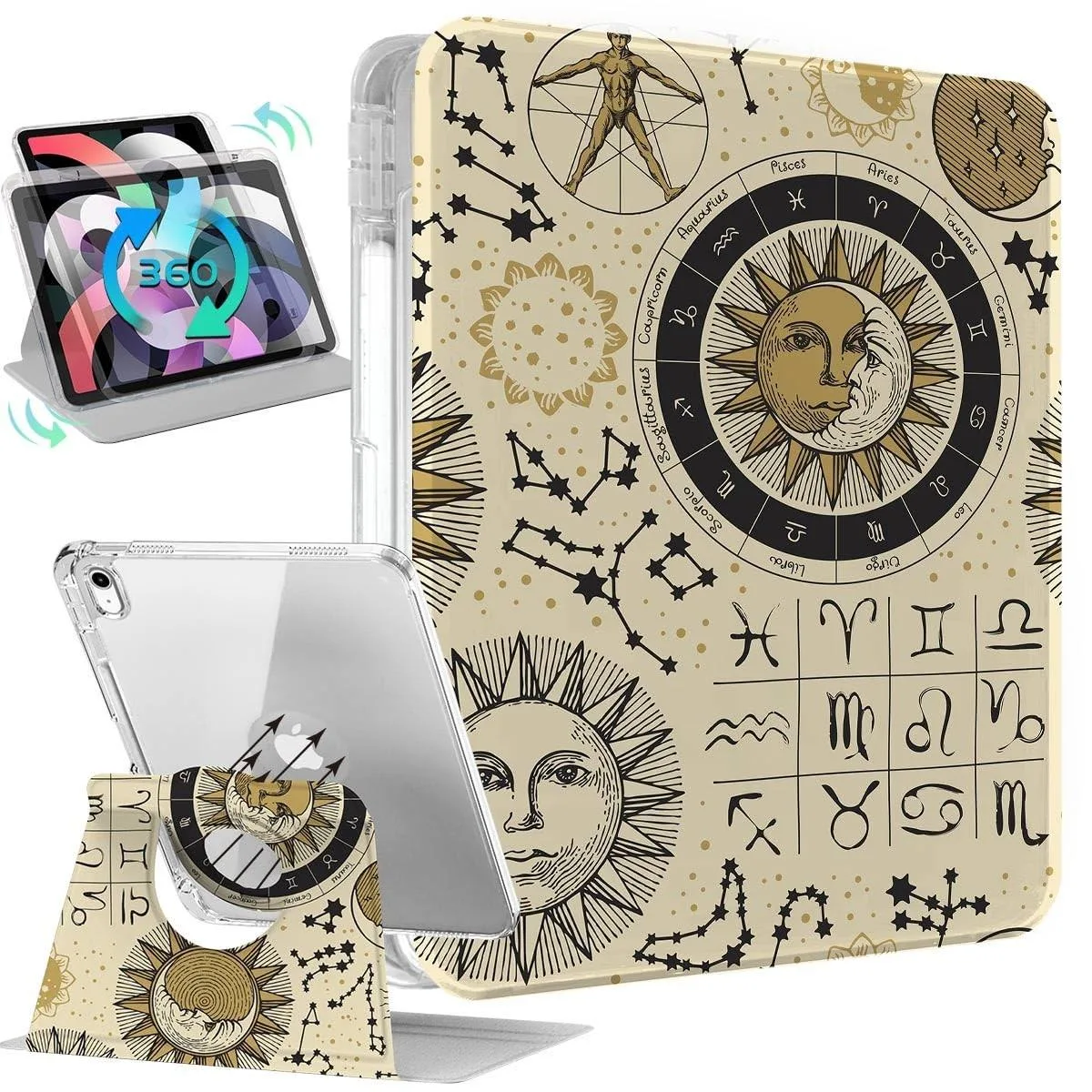 GSM Outdoors GSM Outdoors 10.9 inch iPad 10th Gen 2 in 1 Accessory 360 Rotating Case — product photo