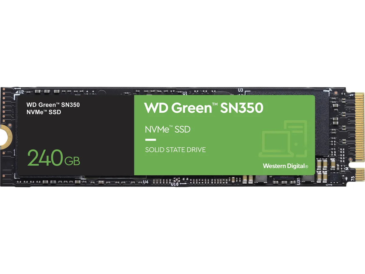 Western Digital Western Digital WDS240G2G0C Green SN350 NVMe 240GB M.2 2280 internal SSD — product photo