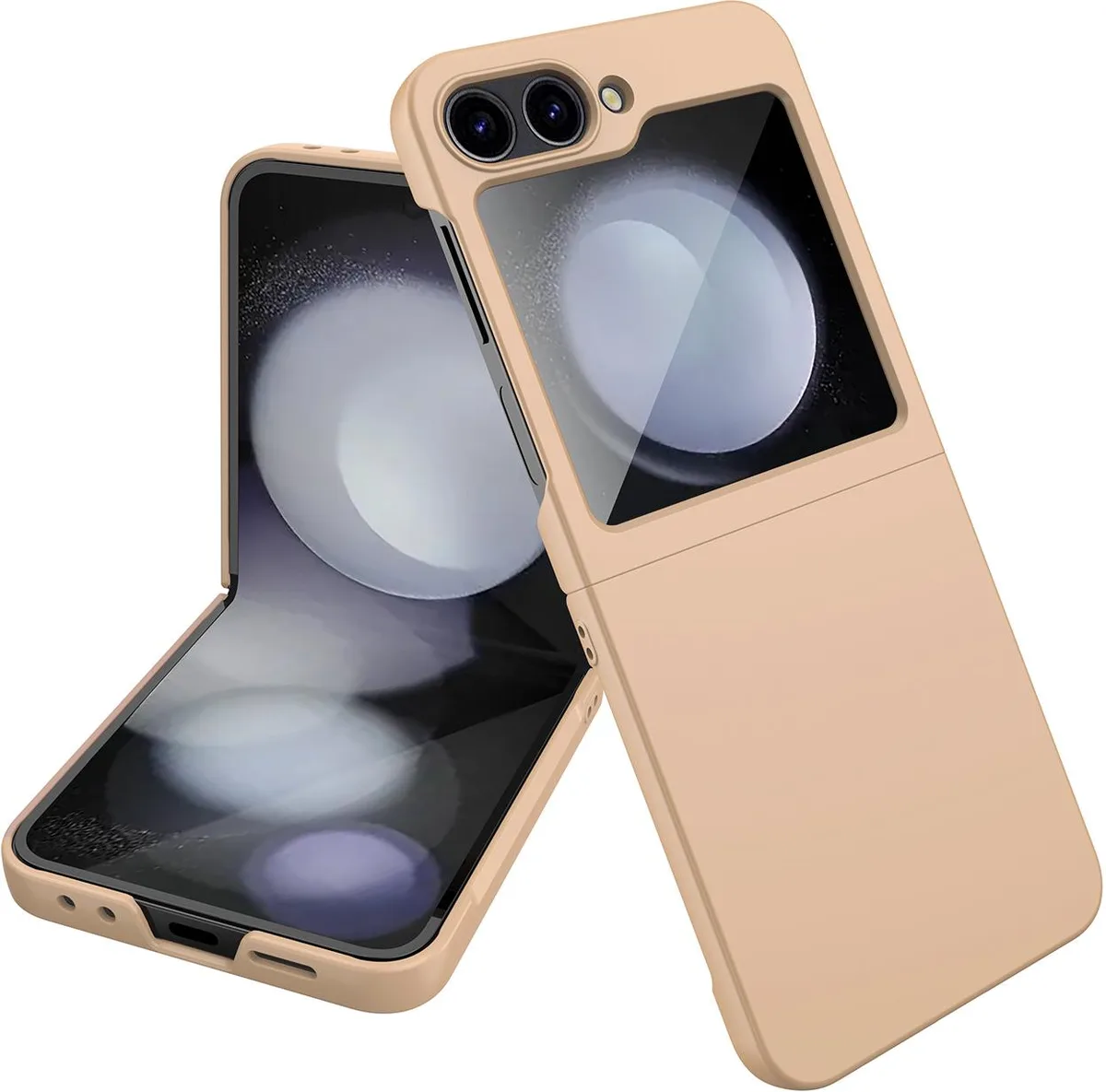Nakedcellphone Nakedcellphone Slim Hard Case Samsung Galaxy Z Flip 6/7 FE Pearl Gold — product photo
