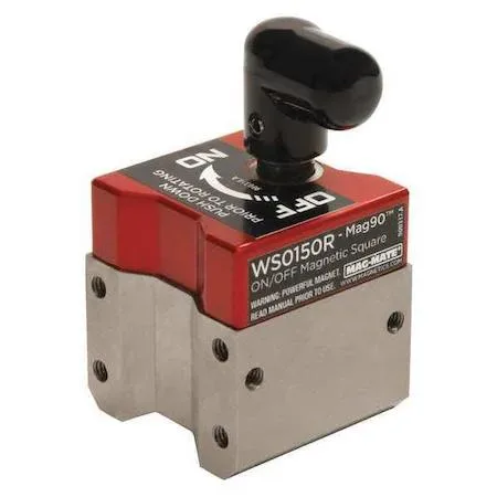 Mag-Mate Mag-Mate Magnetic Weld Square 150 lb 1.5 in 2.8 in Red — product photo