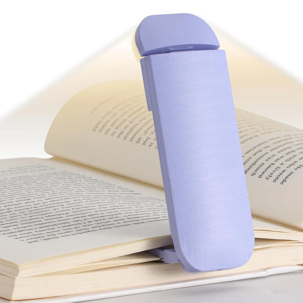  HEMONNKAM Rechargeable Clip Book Light Purple 500 mAh — product photo