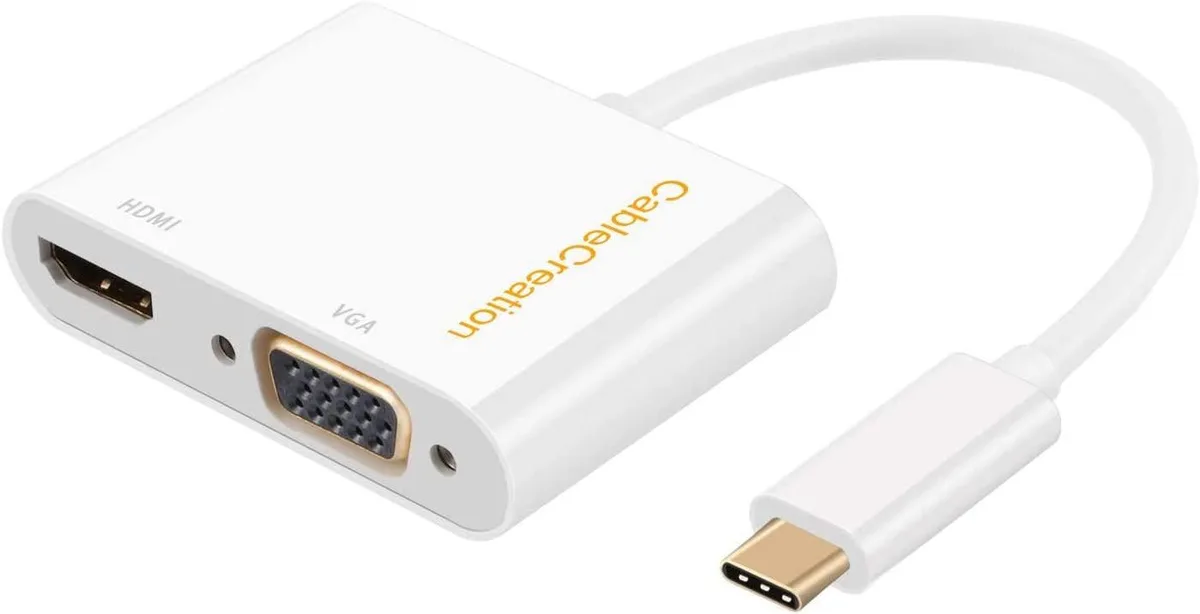 CableCreation CableCreation USB-C to HDMI + VGA Adapter — product photo