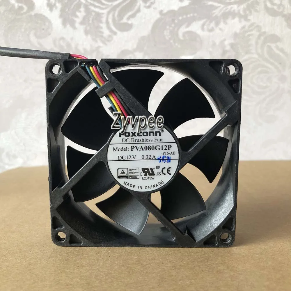 Zyvpee Zyvpee PVA080G12P 80mm 4-wire case fan — product photo
