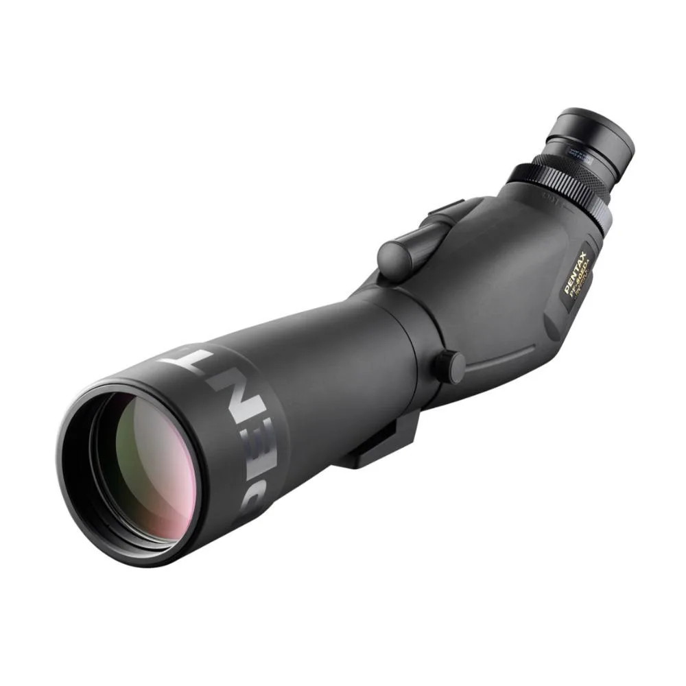 Angled spotting scope, 80mm ED glass objective, magnesium-alloy body, 45-degree eyepiece angle